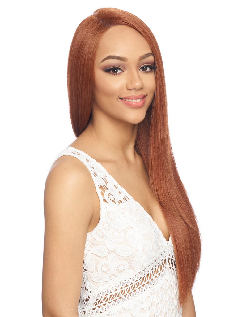 Harlem 125 Synthetic 4x4 Swiss Silk Base Lace Front Wig - Fls51