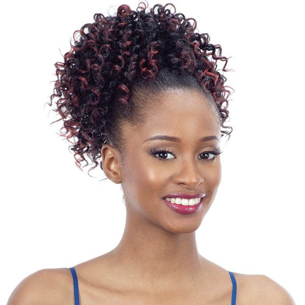 Sweet Pop - Freetress Equal Synthetic Drawstring Ponytail Curly Kinky Afro Style