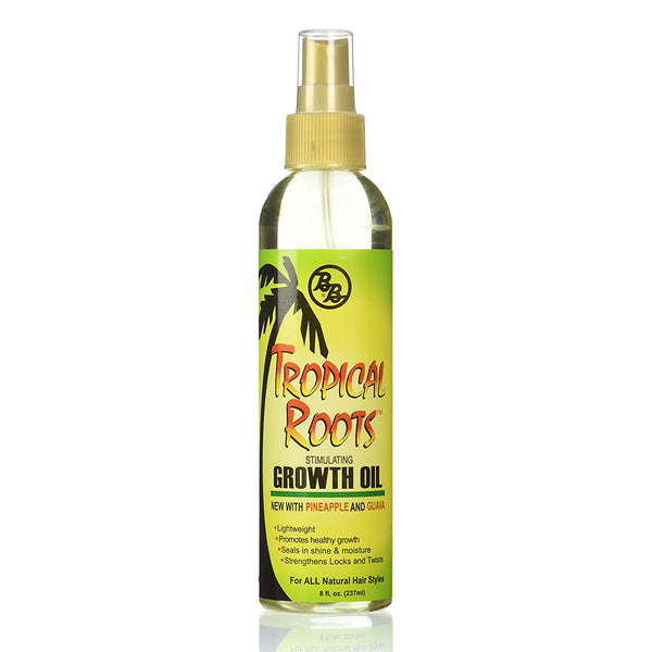 [Bb] Tropical Roots Stimulating Growth Oil New With Pineapple And Guava 8Oz
