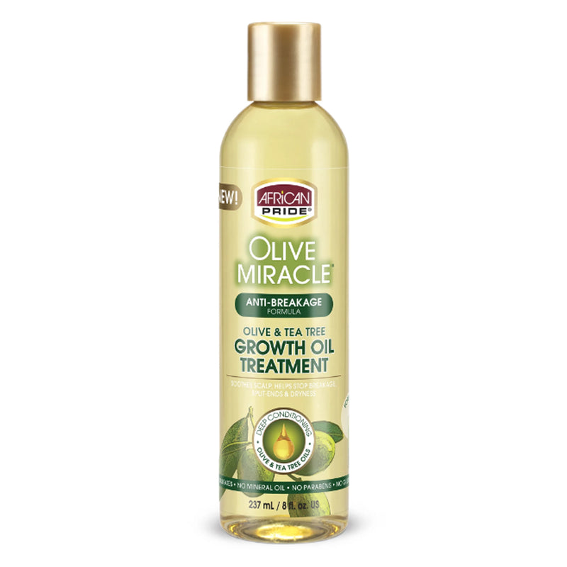 [African Pride] Olive Miracle Anti-Breakage Formula Growth Oil 8Oz