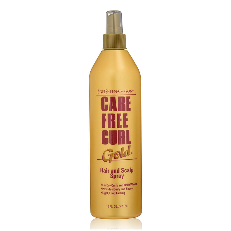 Softsheen Carson Care Free Curl Gold Hair And Scalp Spray 16 Oz