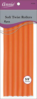 [Annie] Soft Twist Rollers 5/8???? X 10"6Pcs -