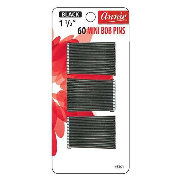 Annie Mini Bob Pins 1 1/2" Ball Tipped 60Pcs #3301