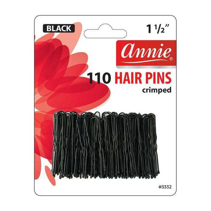 Annie 110 Pcs Hair Pins 1 1/2" Black