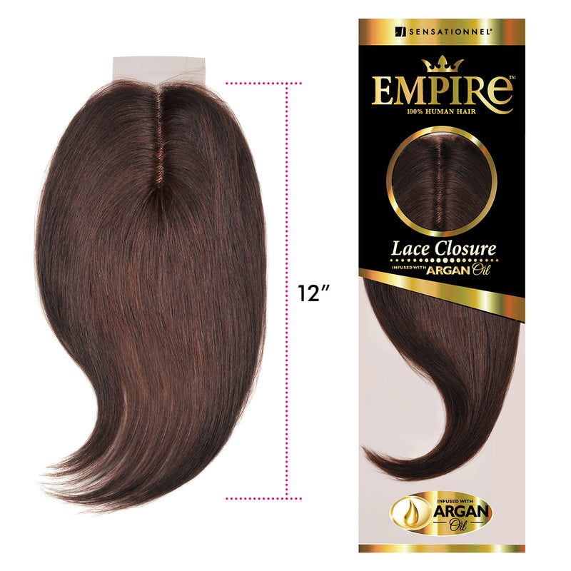 Sensationnel 100% Human Hair Empire 3-way Parting Lace Closure - Yaki 12"