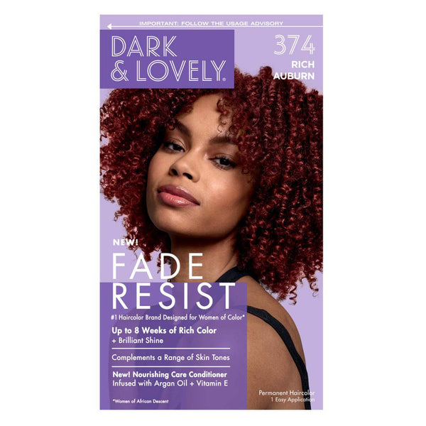 Dark&Lovely Fade Resist Rich Conditioning Hair Color #374 Rich Auburn