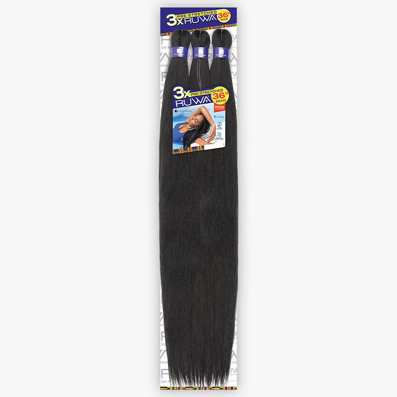 Sensationnel Synthetic Braid - 3x Ruwa Pre Stretched Braid 36