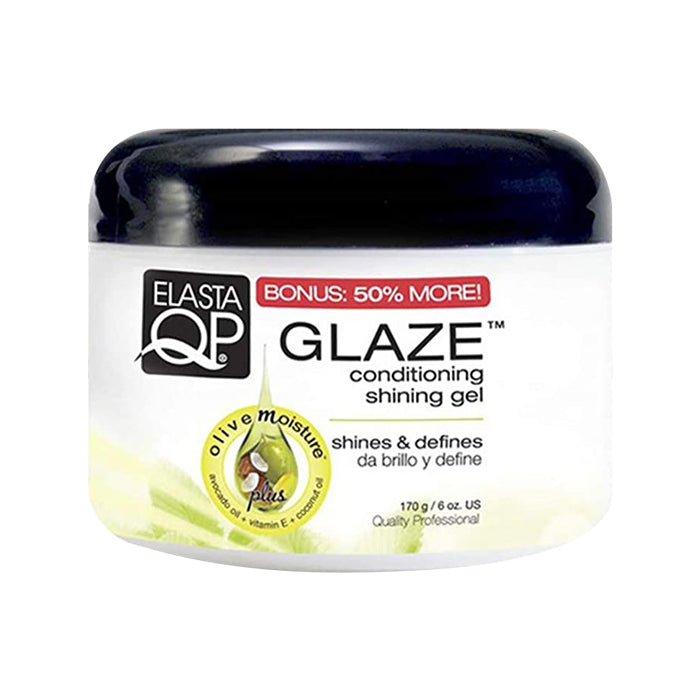 [Elasta Qp] Glaze Conditioning Shining Gel 6Oz Hair Styling Curl Define