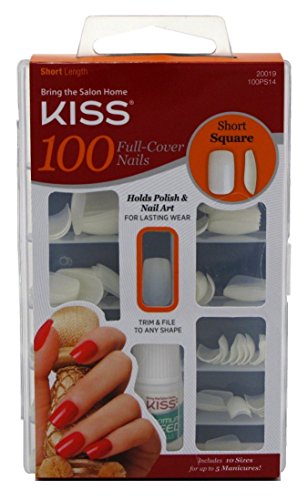 [Kiss] Square Tips Short Length Nails