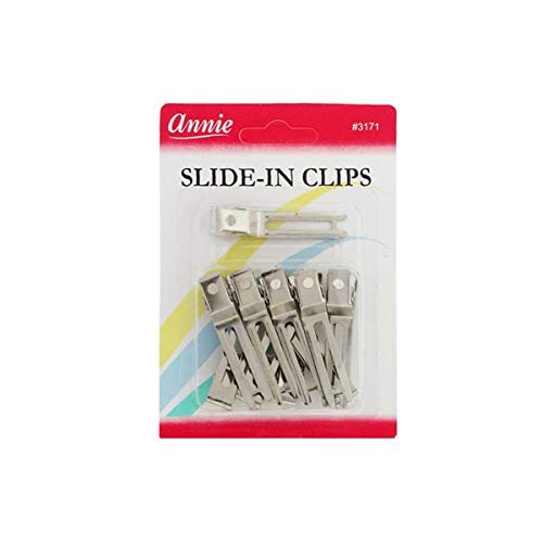 [Annie] Slide-In Clips Metal Hair Clip 10Pcs -