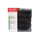[Annie] Black Snap Rollers Large 10Pcs -