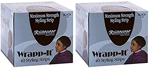 Graham Beauty Wrapp-It 40 Styling Strips Black