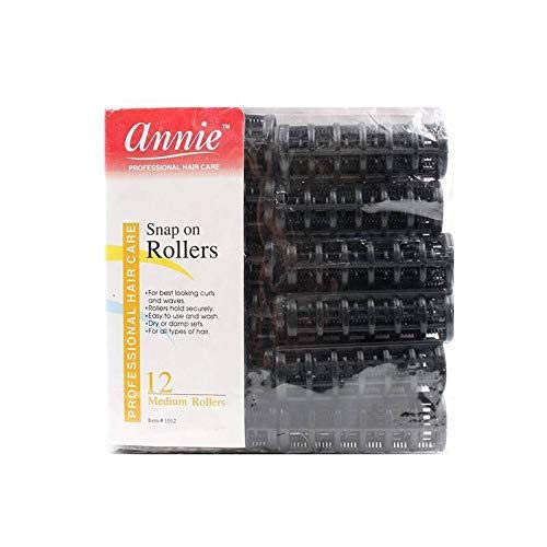 [Annie] Snap-On Rollers Medium 3/4" 12Pcs -