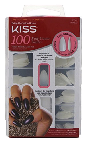 [Kiss] Stiletto Tips Long Length 100 Nails