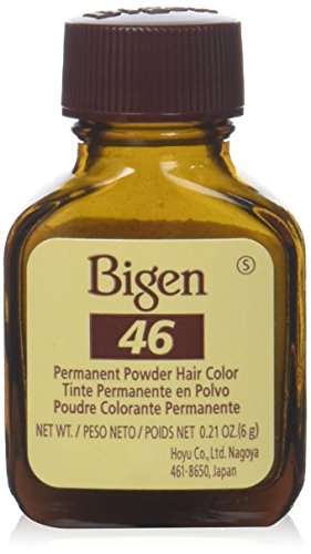 [Hoyu Bigen] Permanent Powder Hair Color Dye #46 Light Chestnut .21Oz [1 Pack]