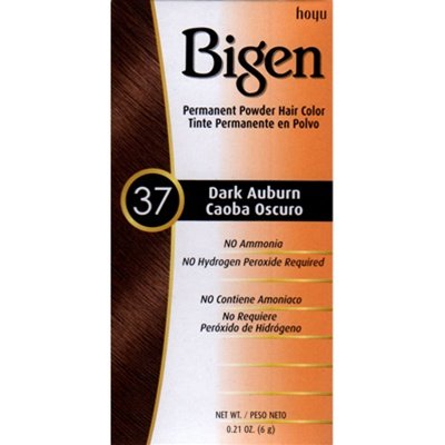 [Hoyu Bigen] Permanent Powder Hair Color Dye #37 Dark Auburn .21Oz [3 Pack]
