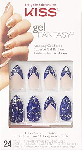 Kiss Gel Fantasy Ready-To-Wear Press On False Fake Nails Kgn51 Victoria [6 Pack]