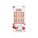 Kiss Salon Acrylic Natural 28 Nails Long Length Ksan04 Object Of Desire (Multi Packs)