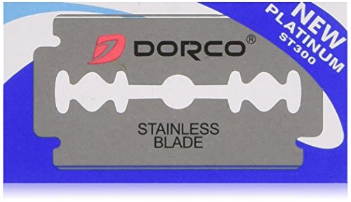 100 Dorco St300 Double Edge Razor Blades/ Stainless Steel By Original Dorco