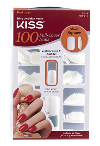 [Kiss] Square Tips Short Length Nails
