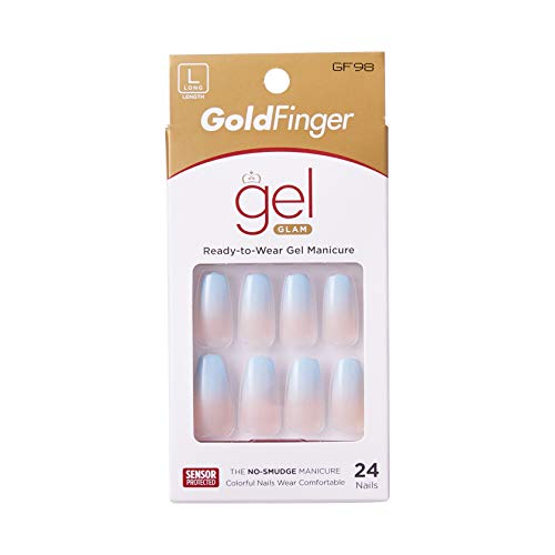 Kiss Gold Finger Posh Queen Gf98 24 Full Cover Nails