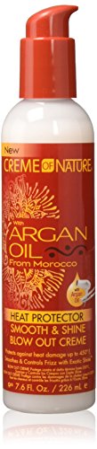[Creme Of Nature] Argan Oil Heat Protector Smooth & Shine Blow Out Cream 7.6oz