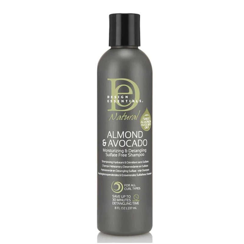 [Design Essentials] Natural Almond&Avocado Moisturizing&Detangling Shampoo 8Oz