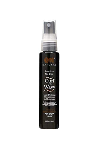 On Organic Natural Curl-N-Wavy Defining Conditioner&Detangler Black Castor Oil 2Oz