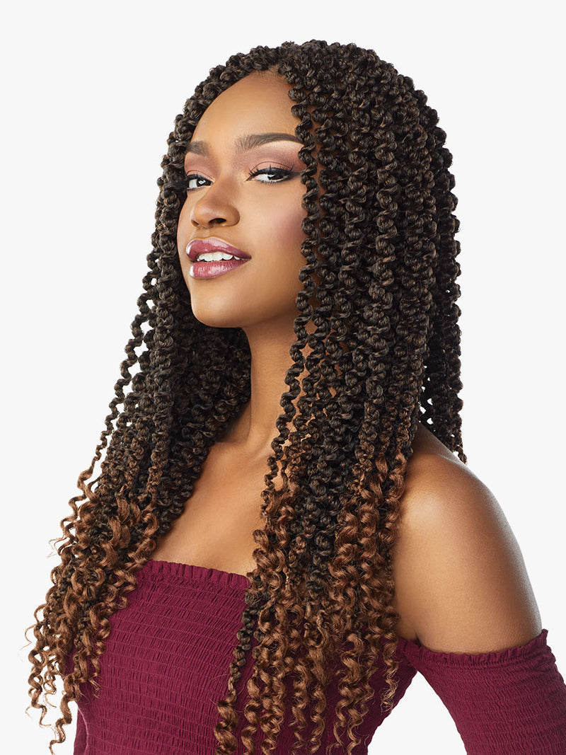 Sensationnel Lulutress Synthetic Crochet Braid - 3x 3d Passion Twist 18"