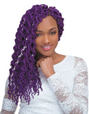 Janet Collection Crochet Braid Curly Faux - 2x Mambo Coily Dense Locs 18"