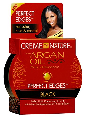 [Creme Of Nature] Argan Oil Perfect Edges Black Edge Control 2.25oz