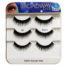 [Broadway Eyes] 100% Human Hair Lashes Trio Pack