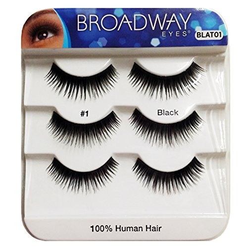 [Broadway Eyes] 100% Human Hair Lashes Trio Pack