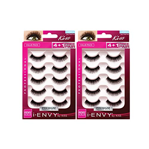 [I-Envy] Premium Human Hair Multi-Pack 10 Lashes, Juicy Volume 01