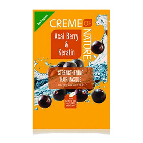 [Creme Of Nature] Acai Berry & Keratin Strengthening Hair Masque 1.75Oz [1 Pack]