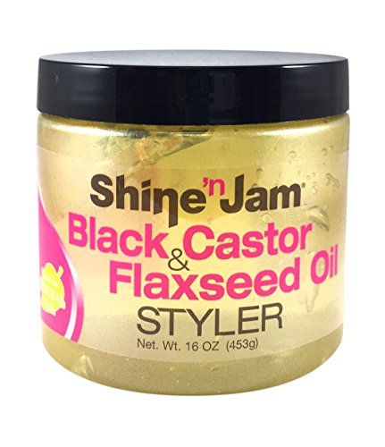 [Ampro] Shine 'N Jam Black Castor & Flaxseed Oil Styler Hair Gel