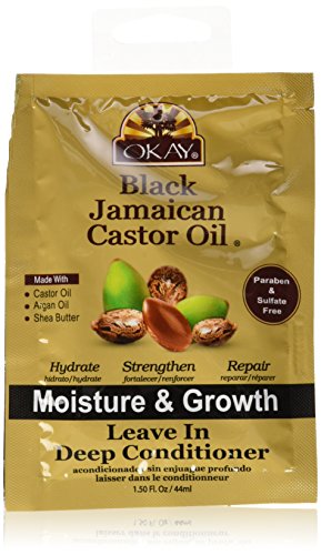 [Okay] Black Jamaican Castor Oil Leave-In Deep Conditioner Moisture & Growth 1.5oz