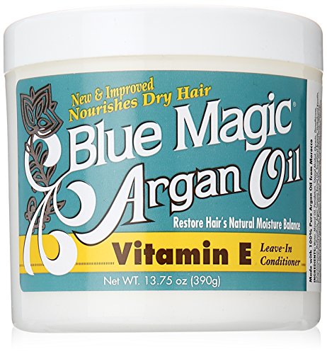 [Blue Magic] Argan Oil Vitamin-E Leave-In Styling Conditioner 13.75oz