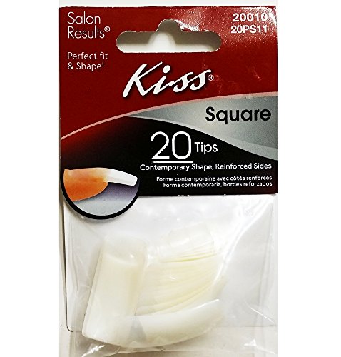 [Kiss] Square Contemporary Shape Tips20 Nails