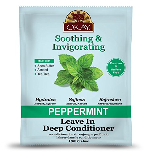 [Okay] Peppermint Leave-In Deep Conditioner, Soothing & Invigorating 1.5oz
