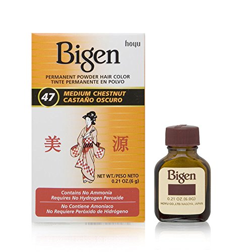 Bigen Permanent Powder Hair Color, Medium Chestnut.21 Ounce