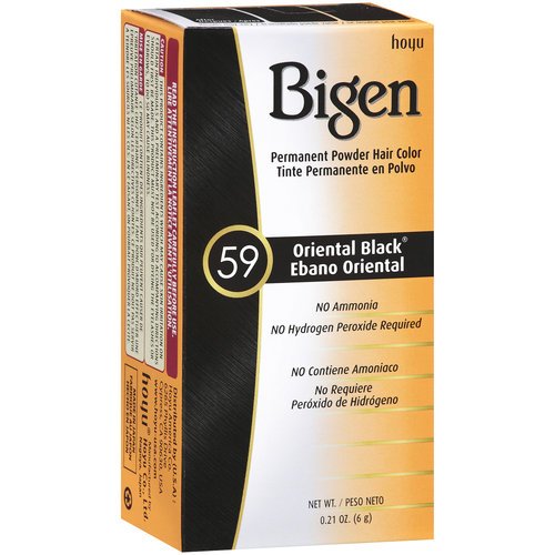 Bigen Permanent Powder Hair Color 59 Oriental Black