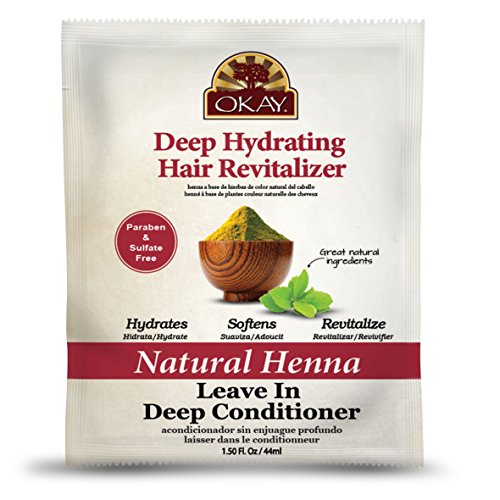 [Okay] Natural Henna Hydrating Hair Revitalizer Leave-In Deep Conditioner 1.5oz