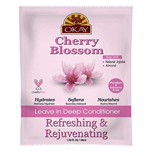 [Okay] Cherry Blossom Refreshing & Rejuvenating Leave-In Deep Conditioner 1.5oz