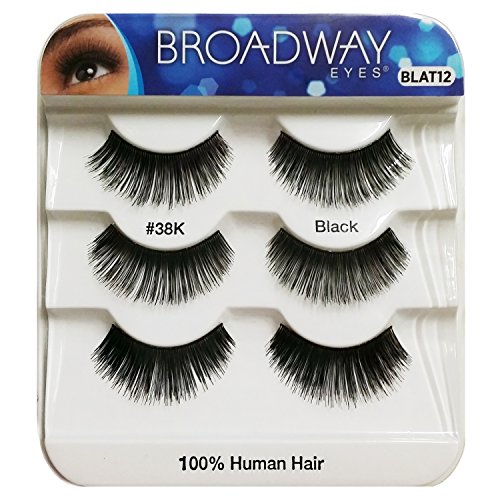 [Broadway Eyes] 100% Human Hair Lashes Trio Pack