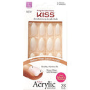 Kiss Salon Acrylic Natural 28 Nails Long Length Ksan03 Forbidden [6 Pack]