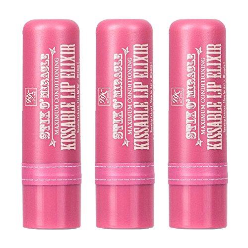 Ruby Kisses Stix O Miracle Maximum Conditioning Kissable Lip Elixir Balm Rbx03 [3 Pack]