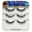 [Broadway Eyes] 100% Human Hair Lashes Trio Pack