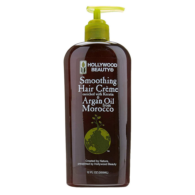 [Hollywood Beauty] Smoothing Hair Creme With Keratin&Argan Oil From Morocco 12Oz