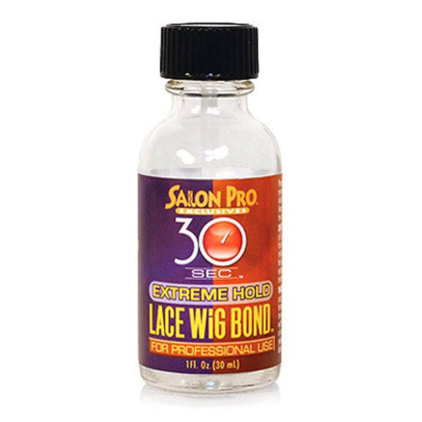 Salon Pro 30 Sec Lace Wig Bond Extreme Hold Adhesive With Brush [1 Oz]